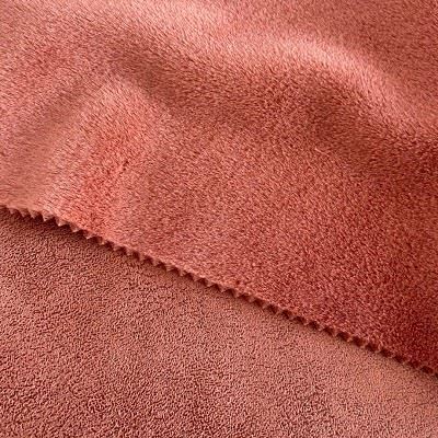 Suede With Faux Rabbit Fur Fabric
